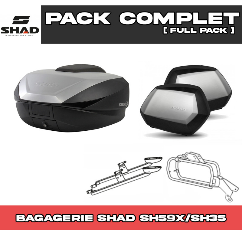 PACK-H0CX-D0B59/35200 : Pacchetto Bagagli Shad SH59X/SH35 Honda NX500