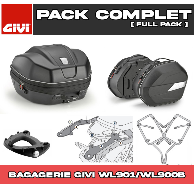 PACK-1171-WL900B/901 : Givi Gepäck-Pack WL901/WL900B Honda NX500