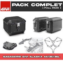 PACK-1171-ALA44B : Givi Alaska Luggage Pack 44/36/36L Black Honda NX500