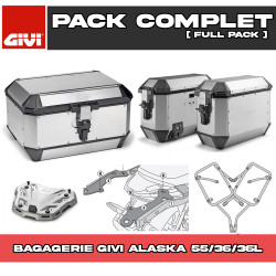 PACK-1171-ALA56A : Givi Alaska Gepäckset 56/36/36L Alu Honda NX500