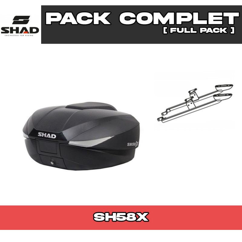 PACK-H0CX56ST-D0B58206 : Shad SH58X Top Case Pack Honda NX500