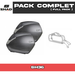 PACK-H0ICX594P-D0B36200 : Pack Valises latérales Shad SH36 Honda NX500