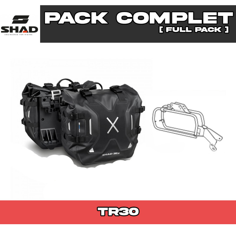 PACK-H0ICX594P-X0TR30 : Shad TR30 Side Cases Pack Honda NX500