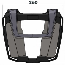 66195460105 : Hepco-Becker Easyrack Top Case Support Honda NX500