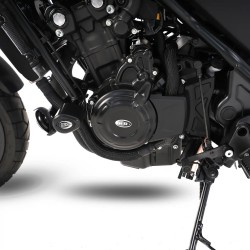 ECC0285BK + ECC0284BK : Kit protezioni carter R&G Honda NX500