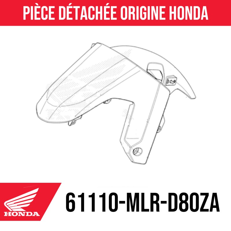 61110-MLR-D80ZA : Front Fender Honda Honda NX500