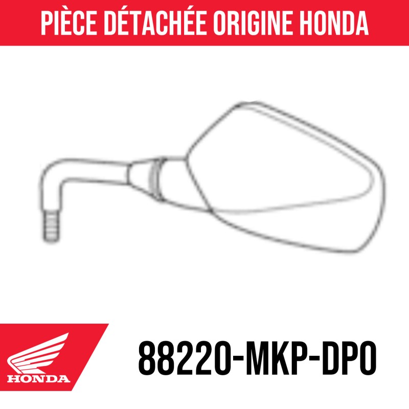 88220-MKP-DP0 : Rétroviseur Honda Honda NX500