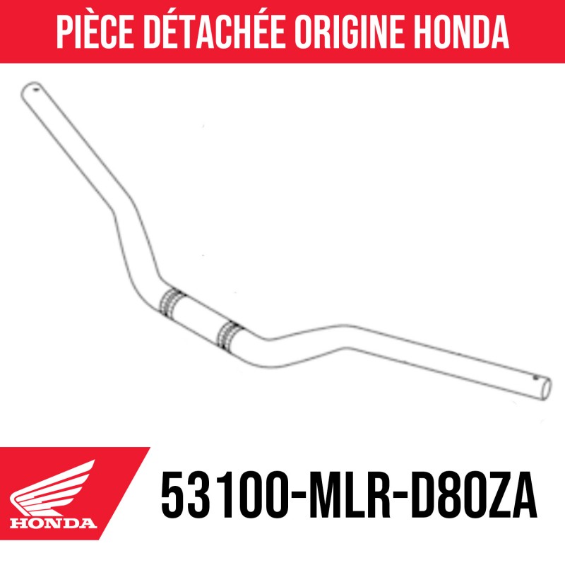 53100-MLR-D80ZA : Guidon Honda Honda NX500