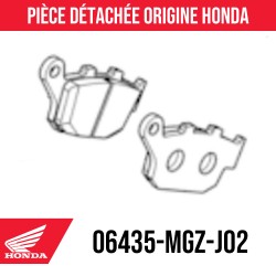 06435-MGZ-J02 : Hintere Bremsbeläge Honda Honda NX500