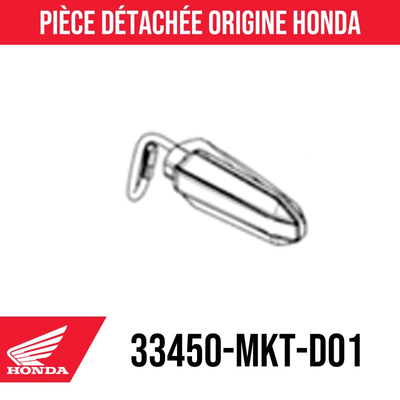 33400-MKT-D01 : Indicatori di direzione anteriori Honda Honda NX500