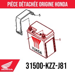 31500-KZZ-J81 : Honda Batterie Yuasa YTZ8V Honda NX500